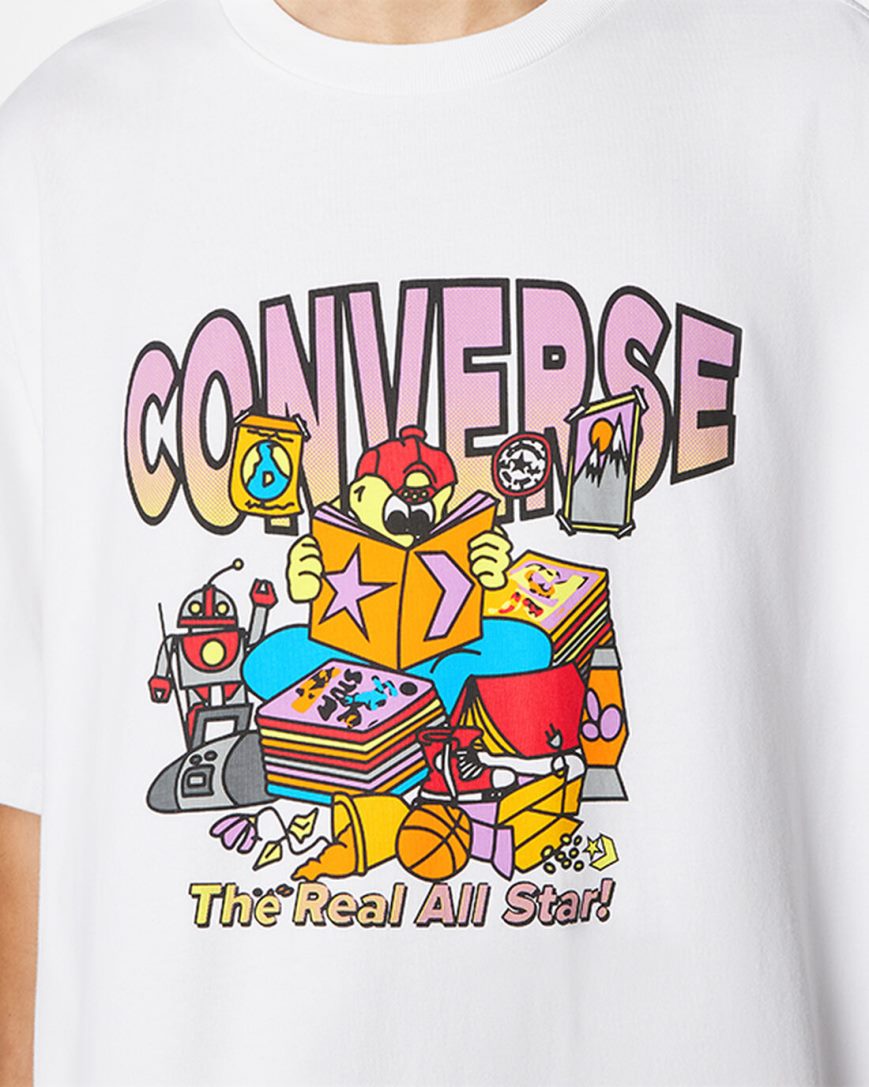 Men's Converse Novelty Store Graphic T-Shirts White | AU 96508G